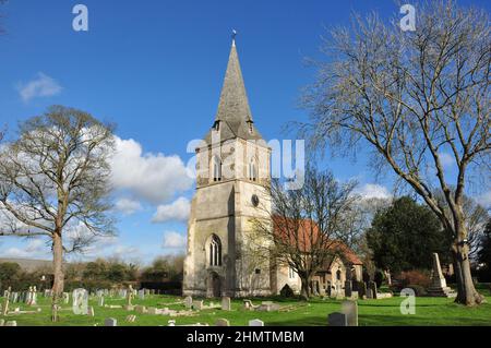 All Saints Church, Datchworth, Hertfordshire, Inghilterra, Regno Unito Foto Stock