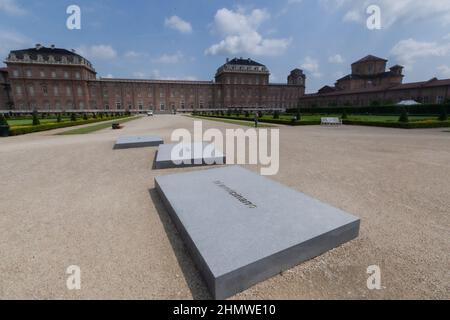 La Venaria reale, Italia - 24 Giugno 2014: Giardini Foto Stock