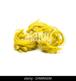 Nidi di pasta spinaci Foto Stock