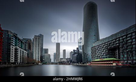 Canary Wharf London Foto Stock