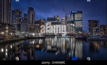 Canary Wharf London Foto Stock