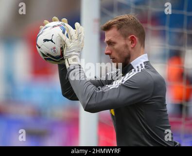 Huddersfield, Inghilterra, 12th febbraio 2022. Ben Davies di Sheffield Utd durante la partita del campionato Sky Bet al John Smith's Stadium di Huddersfield. Il credito d'immagine dovrebbe leggere: Simon Bellis / Sportimage Credit: Sportimage/Alamy Live News Foto Stock