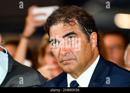 Christian Jacob, presidente del partito francese di destra Les Republicains (LR) durante l'annuale 'Campus des Jeunes Republicains' (giovani repubblicani Foto Stock