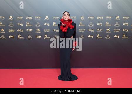 12 febbraio 2022, Valencia, Valencia, Spagna: Jedet partecipa al premio Goya 36th - Red Carpet al Palau de les Arts Reina Sofia il 12 febbraio 2022 a Valencia, Spagna (Credit Image: © Jack Abuin/ZUMA Press Wire) Foto Stock