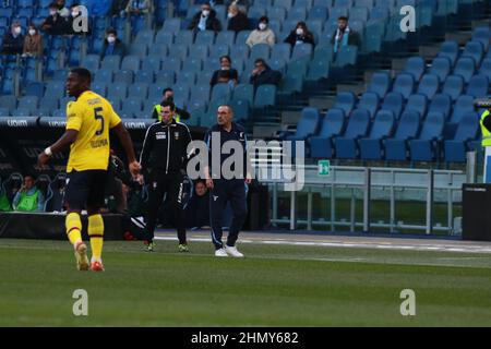 Roma, Roma, Italia. 12th Feb 2022. Maurizio Sarri della SS LAZIO durante la Serie Italiana Una partita di calcio 2021/22 tra S.S. Lazio e Bologna FC allo Stadio Olimpico di Roma, Italia, il 12th febbraio 2022 (Credit Image: © Raffaele conti/Pacific Press via ZUMA Press Wire) Foto Stock