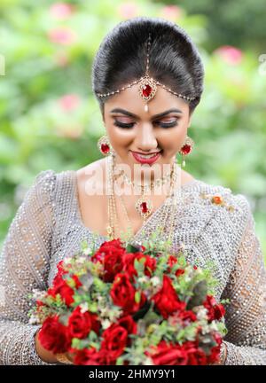 Foto nuziali dello Sri Lanka Foto Stock