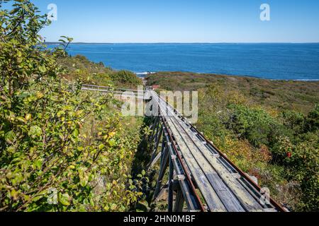 Seguin Island Light Station Maine Coast Foto Stock