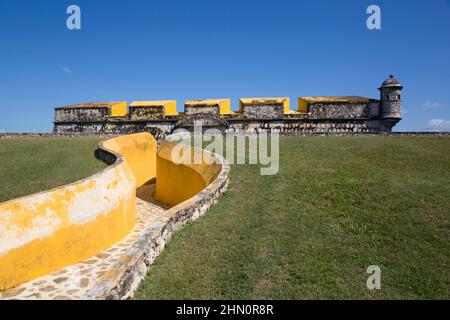 Ingresso, Fort San Jose el Alto, 1792, San Francisco de Campeche, stato di Campeche, Messico Foto Stock