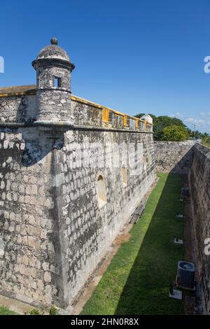 Fort San Jose el Alto, 1792, San Francisco de Campeche, Stato di Campeche, Messico Foto Stock