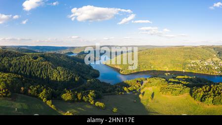 Lago Rursee, Eifel Germania Foto Stock
