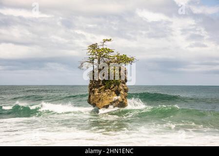 Splendidi paesaggi e paesaggi marini a Gandoca-Manzanillo Wildlife Refuge, Costa Rica Foto Stock