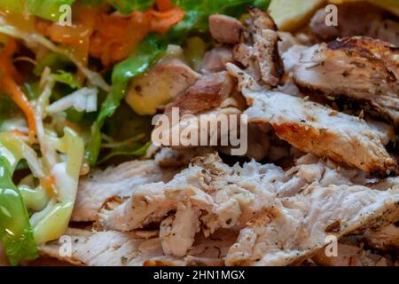 Gyros di maiale greco Foto Stock