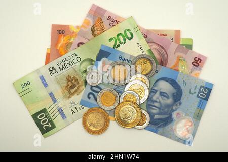 Peso messicano $ (MXN), Messico, Nord America Foto Stock