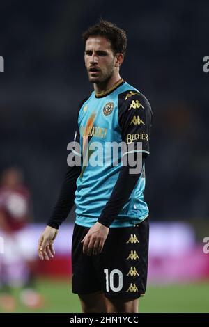Olimpico Grande Torino, Torino, Italia, 12 febbraio 2022, Mattia Aramu (Venezia FC) guarda avanti durante il Torino FC vs Venezia FC - Calcio italiano Serie A Foto Stock
