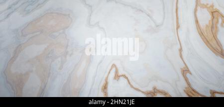 Lucido decorativo naturale Pattern realistico look marmo o grigio avorio colori Abstract Texture sfondo Foto Stock