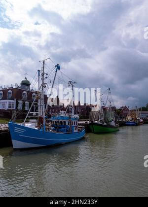 Neuharlingersiel è un comune di 1.675 abitanti della bassa Sassonia, nel distretto di Wittmund, nel nord-ovest della Sassonia. Neuharlingersiel ha Foto Stock