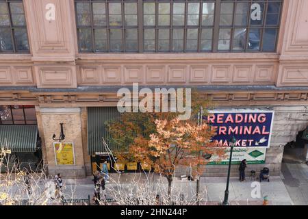 Vista esterna del Reading Terminal Market.Philadelphia.Pennsylvania.USA Foto Stock