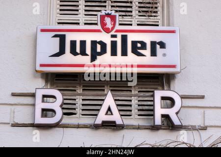 Billboard Jupiler Bar ad Amsterdam Paesi Bassi 8-2-2022 Foto Stock