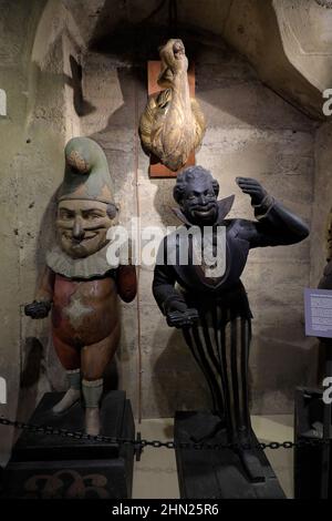 Le figure del negozio di sigari del 19th secolo sono esposte nel Mercer Museum.Doylestown.Pennsylvania.USA Foto Stock