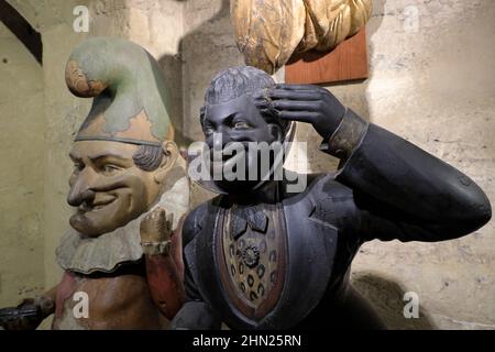 Le figure del negozio di sigari del 19th secolo sono esposte nel Mercer Museum.Doylestown.Pennsylvania.USA Foto Stock