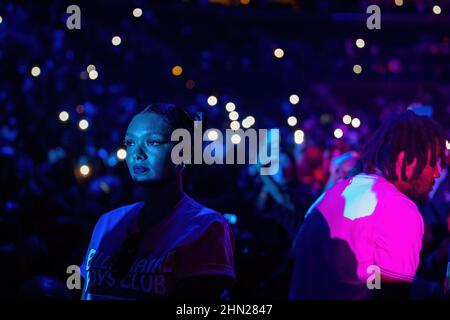 2 Chainz è un rapper americano, durante il 2022 Legendz della Streetz Miami tour alla FLA Live Arena. Foto Stock