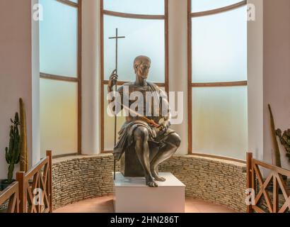 KOSTOLAC, SERBIA - 21 LUGLIO 2019 Costantino il Grande - Imperatore Romano e fondatore di Costantinopoli a Viminacium in Kostolac, Serbia Foto Stock