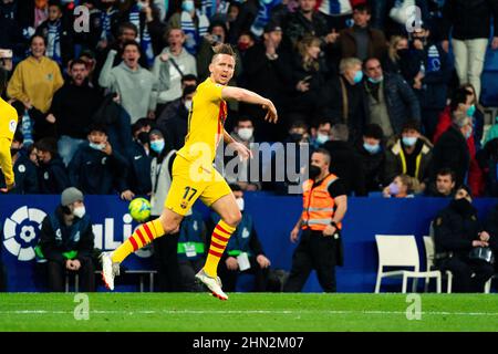 el Prat, Spagna, 13, Febbraio, 2022. Spagnolo la Liga: RCD Espanyol / FC Barcellona. Credit: Joan Gosa/Joan Gosa Credit: JGB/Alamy Live News Foto Stock