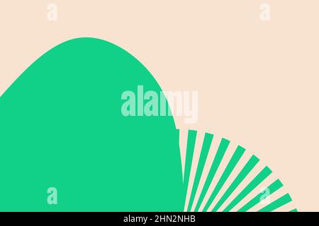 Sfondo semplice e colorato moderno con elementi astratti organici e forme dinamiche. Stile minimalista. Modello di progettazione per idee creative. Foto Stock