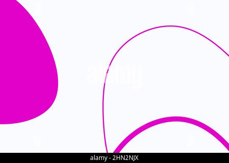 Sfondo semplice e colorato moderno con elementi astratti organici e forme dinamiche. Stile minimalista. Modello di progettazione per idee creative. Foto Stock
