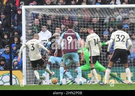 Burnley, Regno Unito. 13th Feb 2022. /Iv durante la partita della Premier League a Turf Moor, Burnley, Regno Unito. Data foto: Domenica 13 febbraio 2022. Photo credit should Read: Anthony Devlin Credit: Anthony Devlin/Alamy Live News Foto Stock