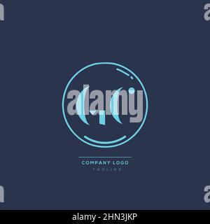 Luxury Modern GC Letter Business Logo Design Alphabet icona Vector Symbol. Modello creativo con logo GC a lettere minimale. Illustrazione Vettoriale