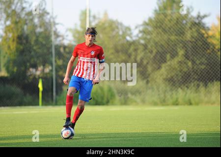 Radu Dragusin giocatore di Juventus Torino nel 2016 all'età di 14 anni Foto Stock