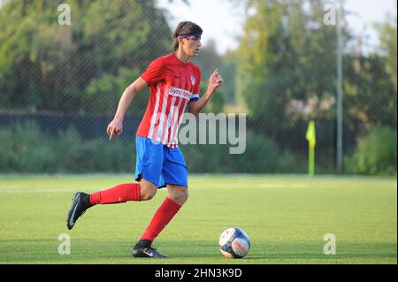 Radu Dragusin giocatore di Juventus Torino nel 2016 all'età di 14 anni Foto Stock