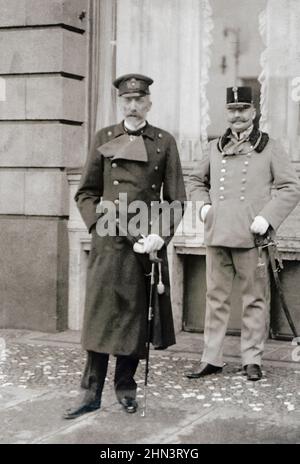 Ammiraglio Arciduca Carlo Stefano d'Austria in uniforme ammiraglio tedesca durante la sua visita a Berlino. 1917 Foto Stock