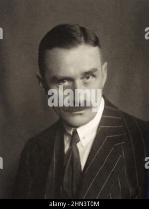 Foto d'epoca di Thomas Mann. Paul Thomas Mann (1875–1955) è stato un scrittore tedesco, scrittore di storia breve, critico sociale, filantropo, essayista, e scrittore tedesco. 1920 an Foto Stock