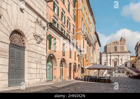 Chiesa di San Domenico a Piazza del Plebiscito in Ancona, Marche, Italia Foto Stock