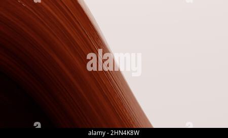 Oggetto curvo astratto in legno - 3D illustrazione (rendering), può essere usato come sfondo Foto Stock