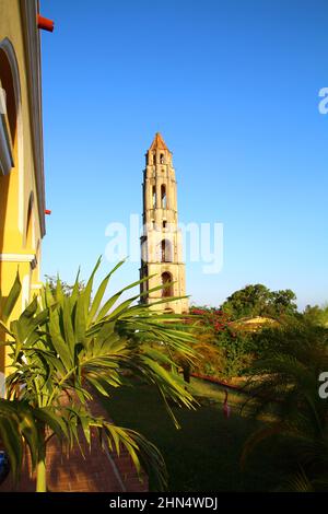 Torre della piantagione Manaca Iznaga nella Valle de los Ingenios, Cuba Foto Stock