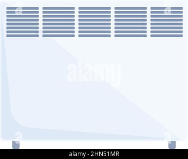 Vettore di icone vettoriali di energia. Riscaldamento stanza. Parete riscaldante Illustrazione Vettoriale