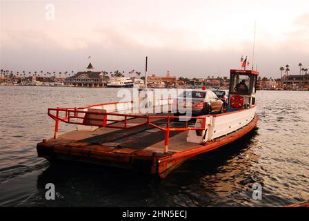 Traghetto per l'isola di Balboa Foto Stock