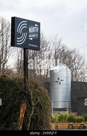 North Brewing Co - Springwell Brewery, Leeds, Yorkshire, Inghilterra, Regno Unito Foto Stock