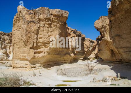 Nahal Peres (anche Wadi Peres, Peres Creek, Peres River o Peres Stream) è un fiume stagionale al sud del deserto della Giudea, Israele che scorre in Foto Stock