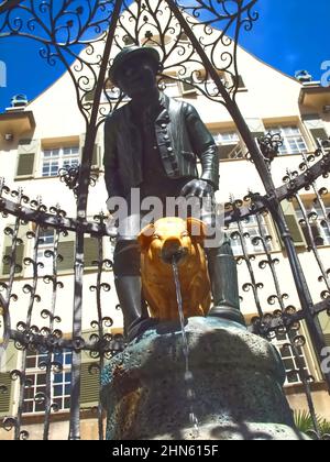 Hans im Glueck fontana a Stoccarda in Germania Foto Stock