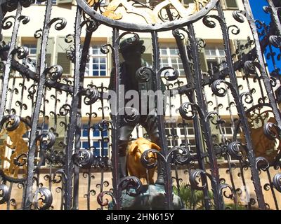 Hans im Glueck fontana a Stoccarda in Germania Foto Stock