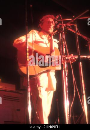 Bob Dylan in concerto all'Isola di Wight Festival, 1969 credito: Jeffrey Mayer / Rock negatives / MediaPunch Foto Stock