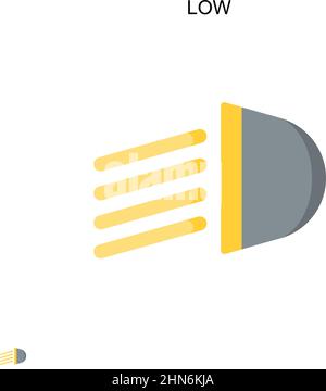 Icona vettore semplice bassa. Modello di disegno del simbolo di illustrazione per l'elemento dell'interfaccia utente mobile Web. Illustrazione Vettoriale