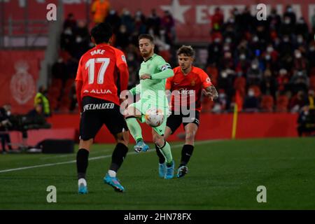 Madrid, Spagna. 14th Feb 2022. Partita di calcio spagnola la Liga Mallorca vs Athletic Club Bilbao allo stadio Son Moix. Mallorca 14 febbraio 2022 900/Cordon Press Credit: CORDON PRESS/Alamy Live News Foto Stock