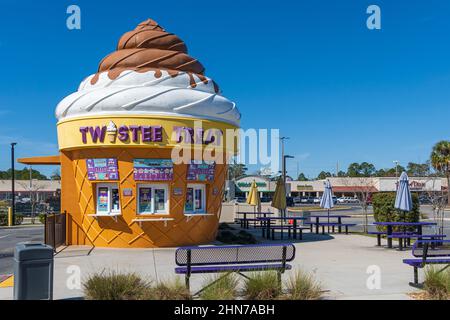 Twistee Treat gelateria, una catena regionale della Florida centrale - Homosassa, Florida, USA Foto Stock