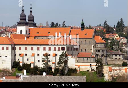 basilica gotica e rinascimentale di San Procopio nel monastero di Trebbico, sito UNESCO, Repubblica Ceca Foto Stock