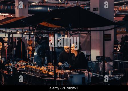 Londra intorno Brick Lane Eat End Foto Stock